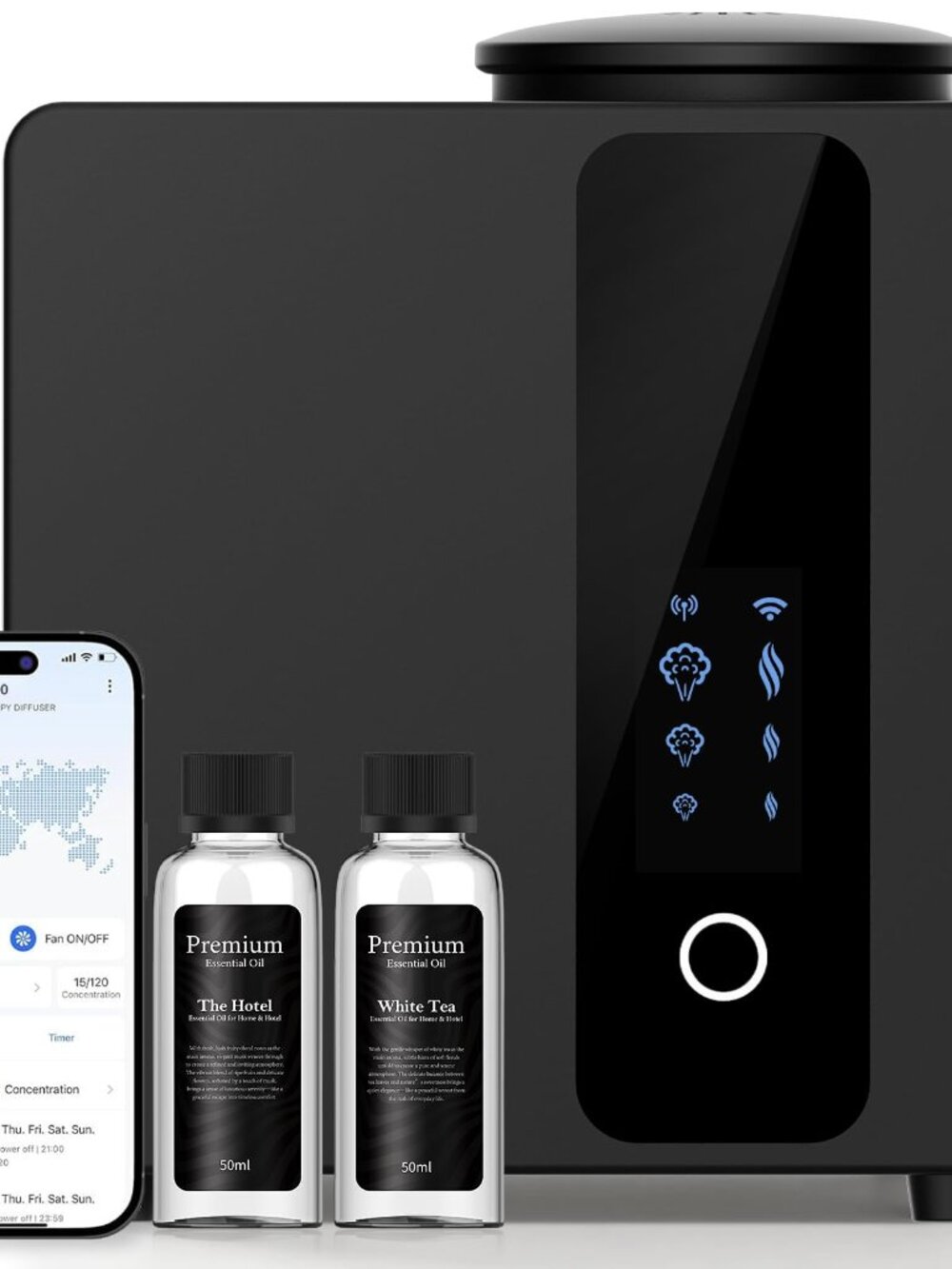 Waterless Cold Air HVAC Scent Diffuser Machine 5000 Sq Ft WiFi App Control